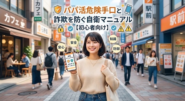 パパ活危険手口と身バレ・詐欺を防ぐ自衛マニュアル【初心者向け】